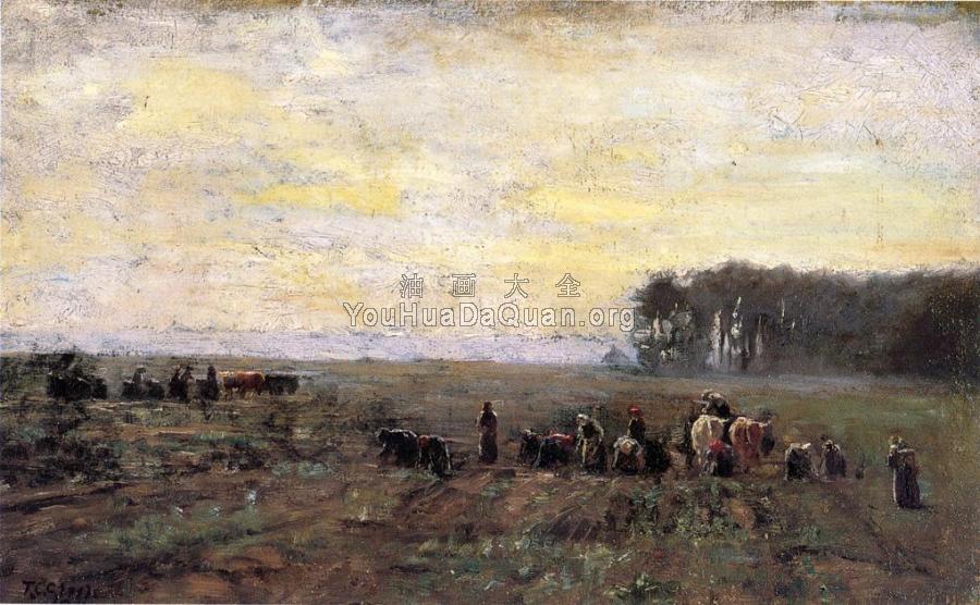 Haying Scene - 西奥多·克莱门特·斯蒂尔